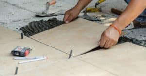 installing tile on an unprepared surface